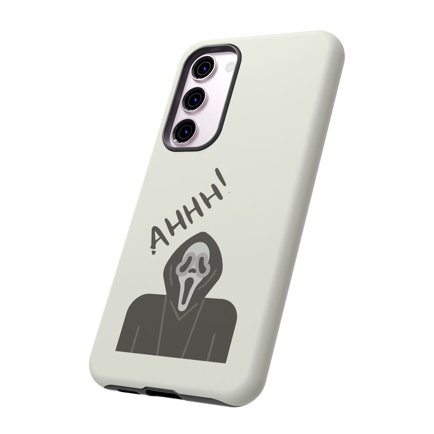 Ghostface Phone Case: Horror Movie Parody iPhone Samsung Pixel Cover