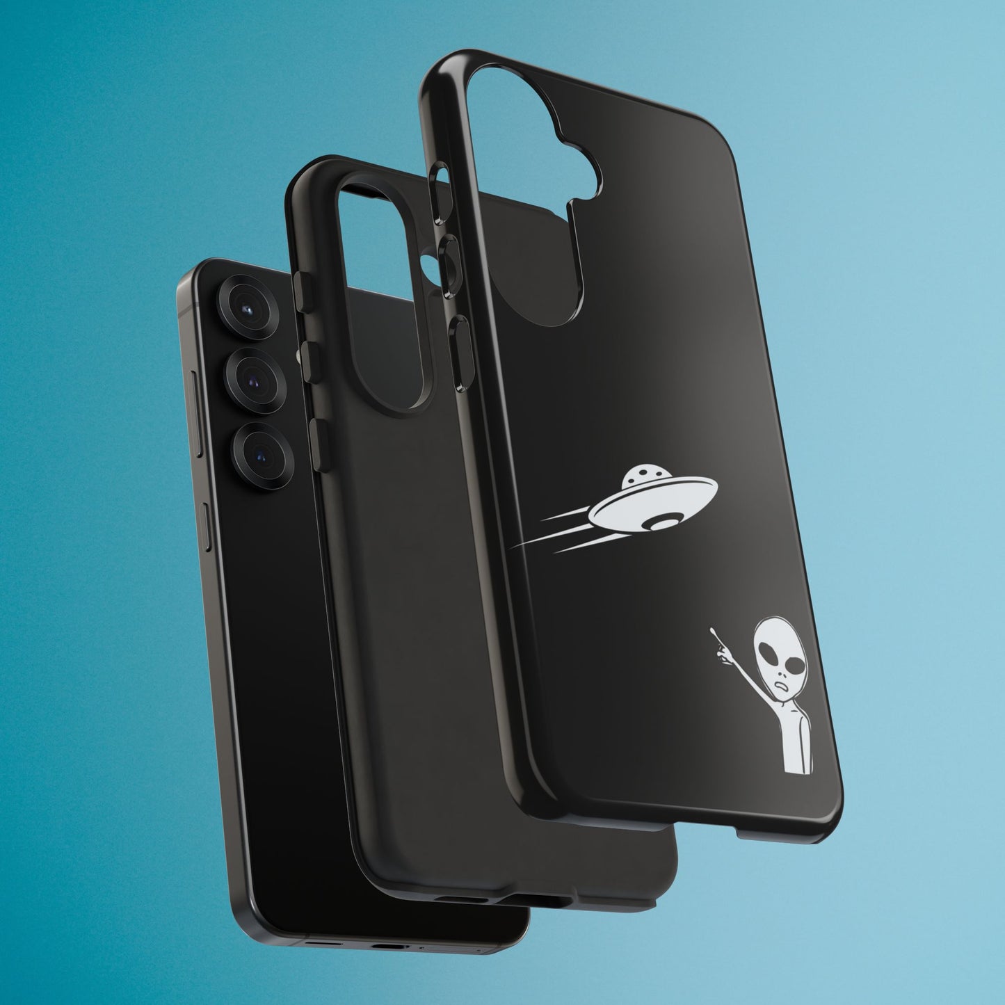 Alien UFO Phone Case, Supernatural Space Design, Sci Fi Aesthetic iPhone Samsung Pixel Cover