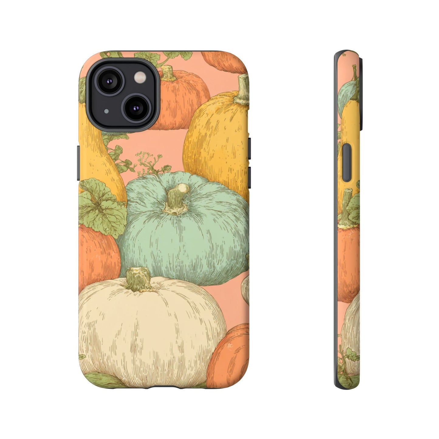 Pumpkin Patch Phone Case - Autumn Aesthetic iPhone Samsung Cover, Fall Halloween Pumpkin Design, Cozy Rustic Harvest Phone Accessory