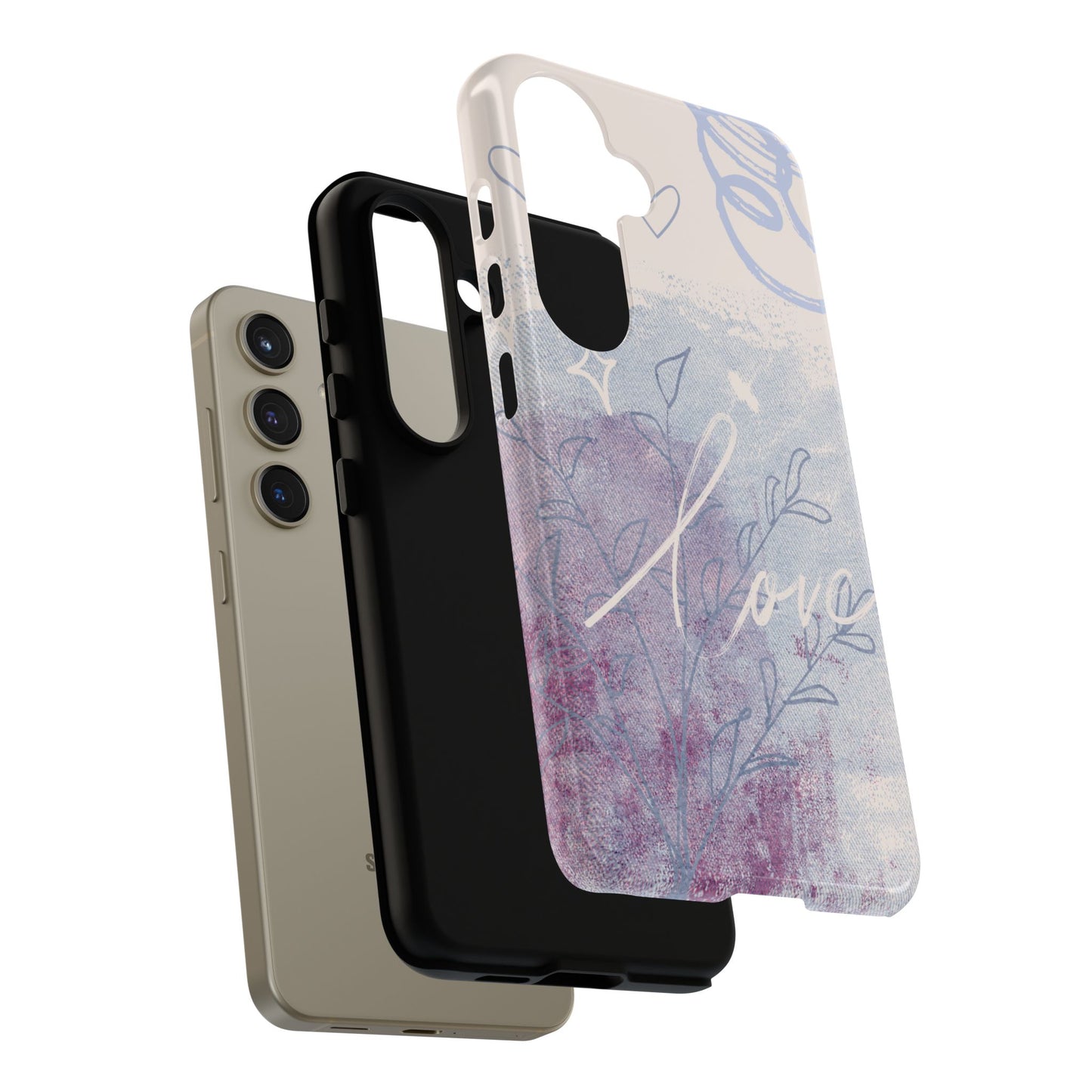 Love Pastel Abstract Phone Case: iPhone, Pixel, Galaxy
