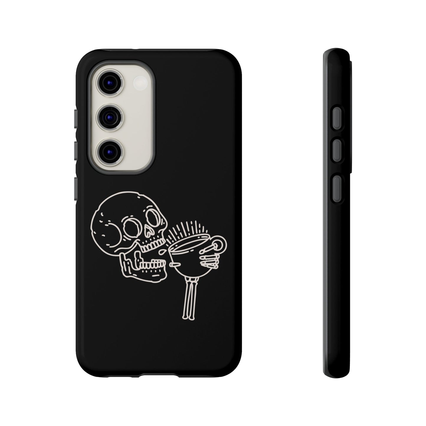 Skull Coffee Phone Case Gothic iPhone, Samsung,!Pixel