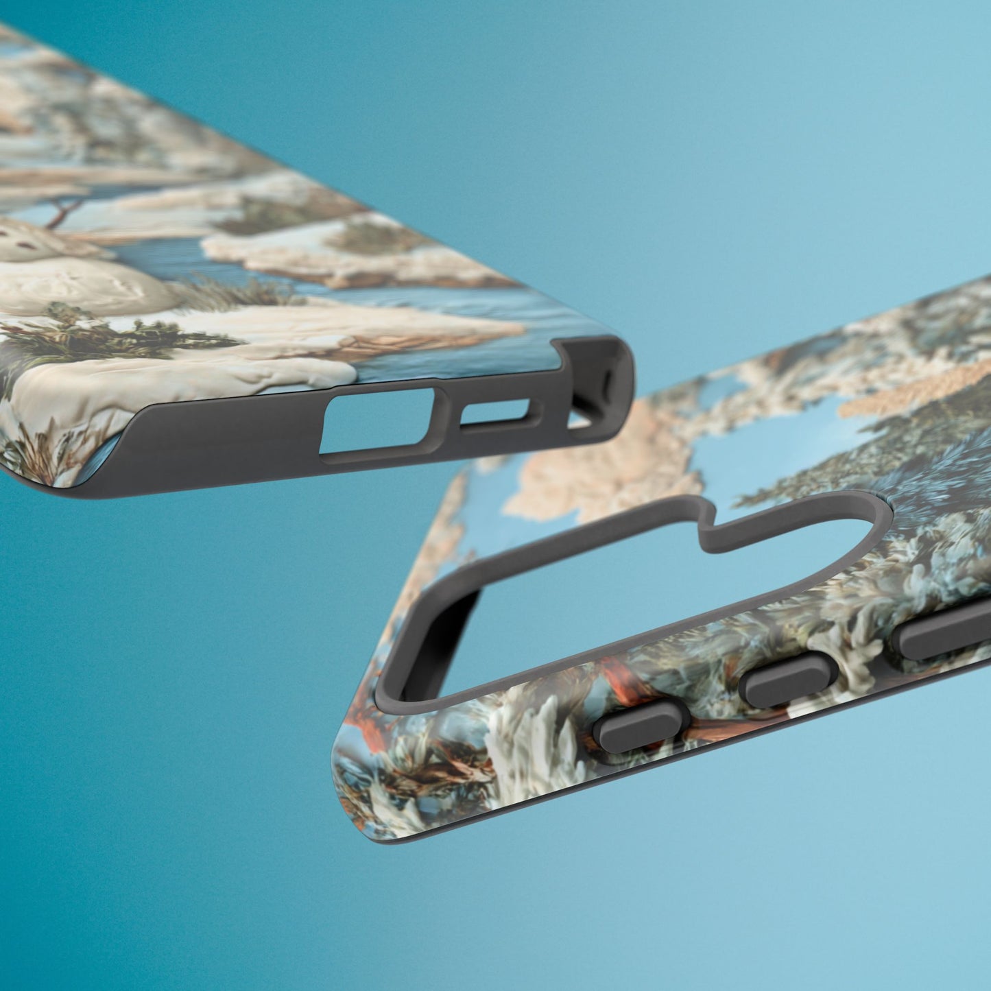 Snowman Winter Scene Phone Case Christmas Holiday Cover for iPhone Samsung Pixel