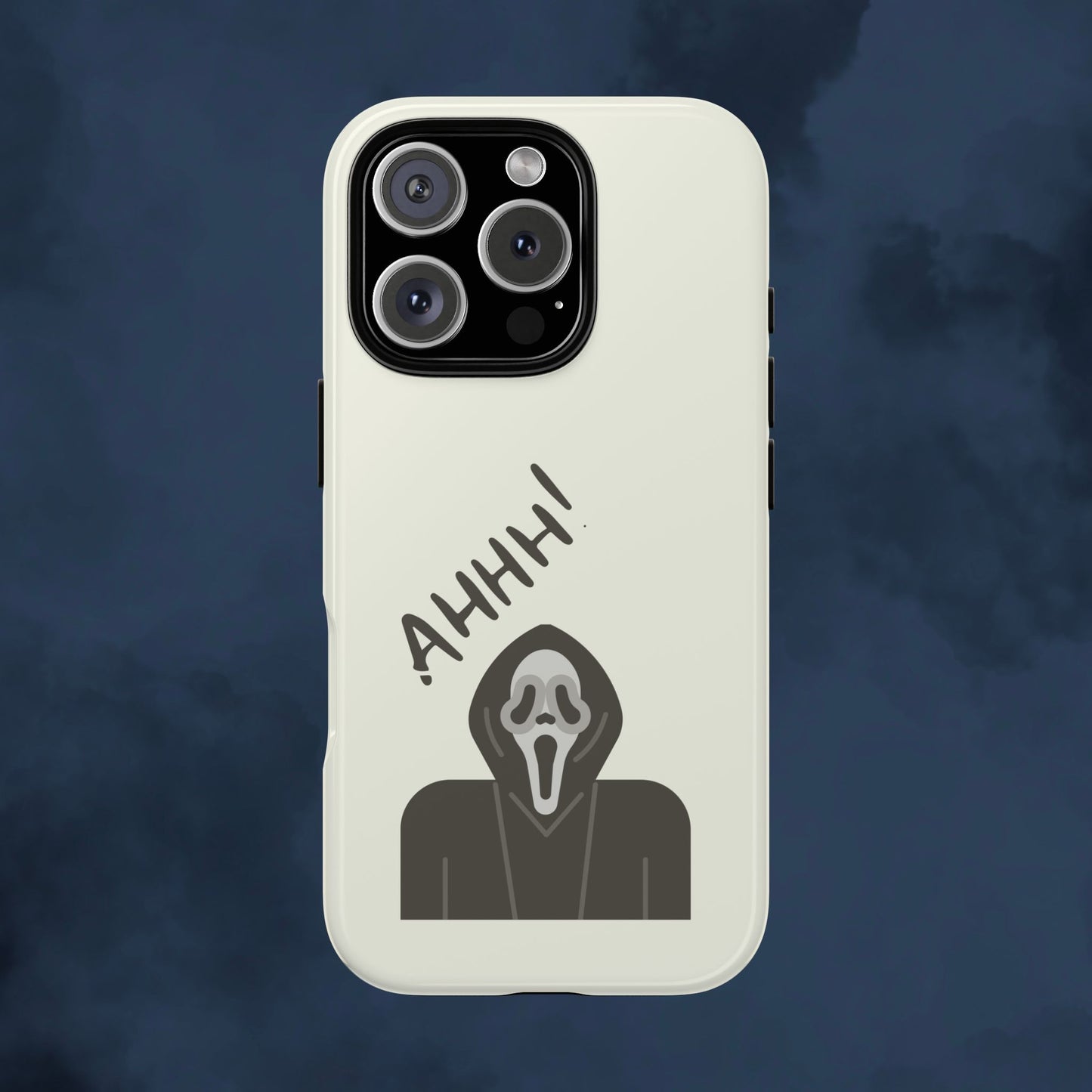 Ghostface Phone Case: Horror Movie Parody iPhone Samsung Pixel Cover