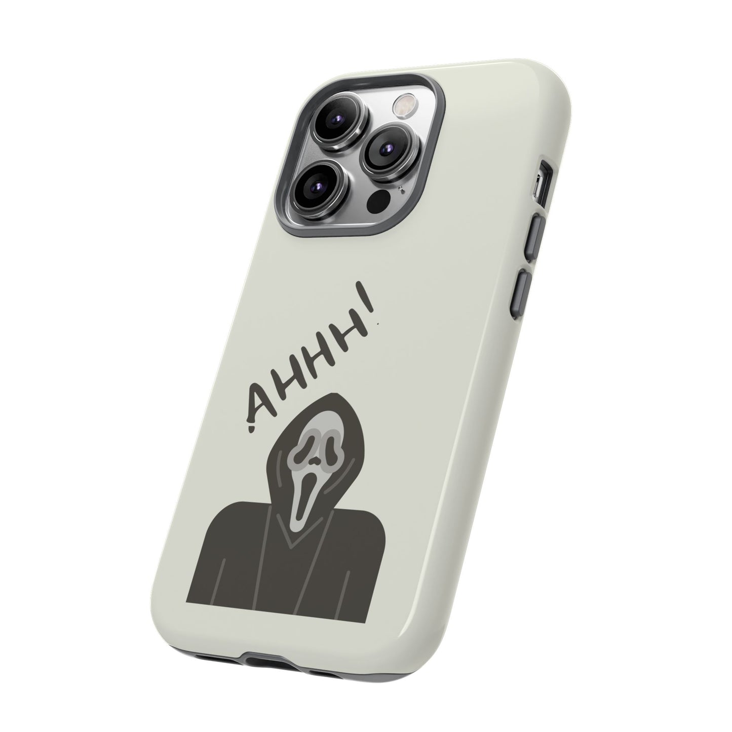Ghostface Phone Case: Horror Movie Parody iPhone Samsung Pixel Cover