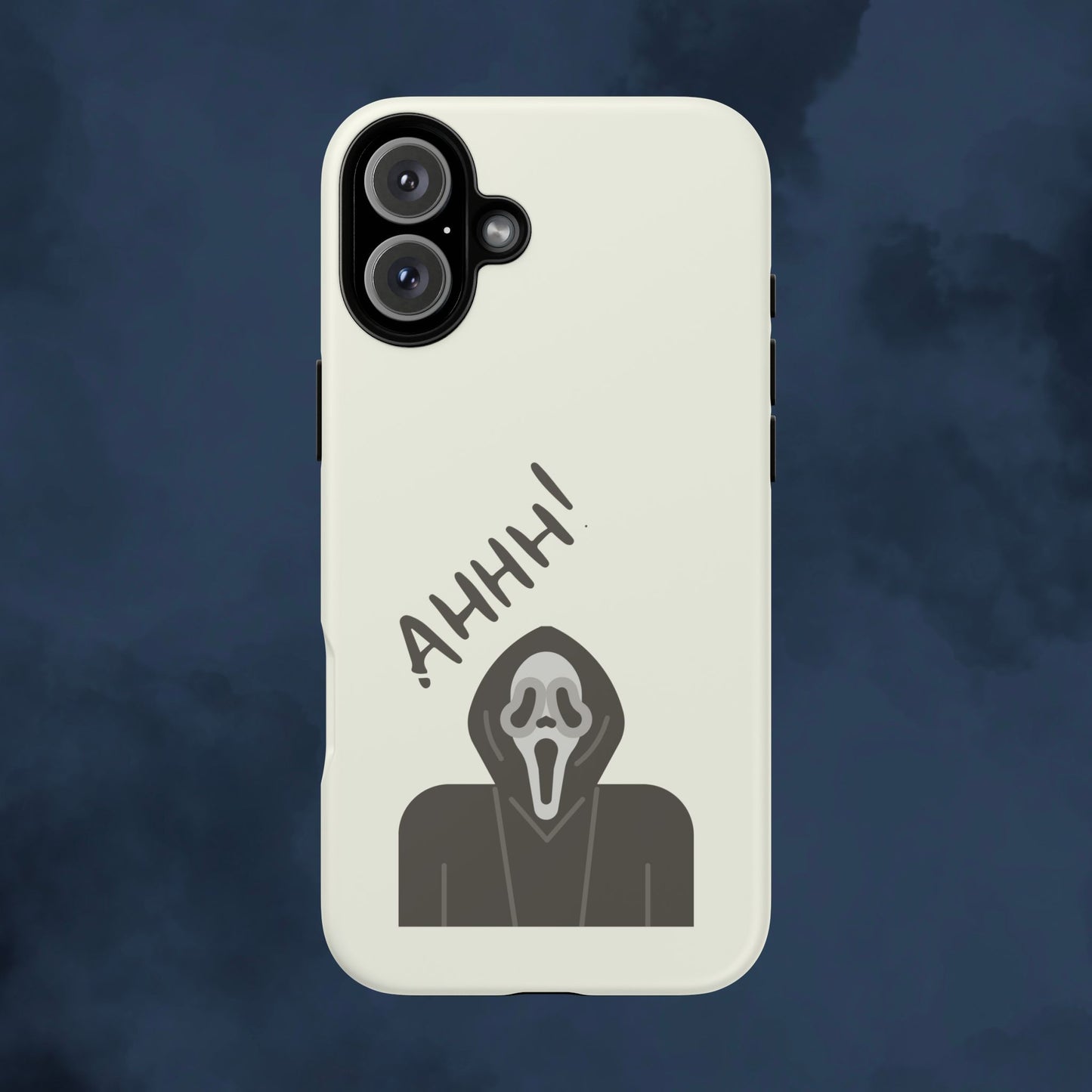 Ghostface Phone Case: Horror Movie Parody iPhone Samsung Pixel Cover