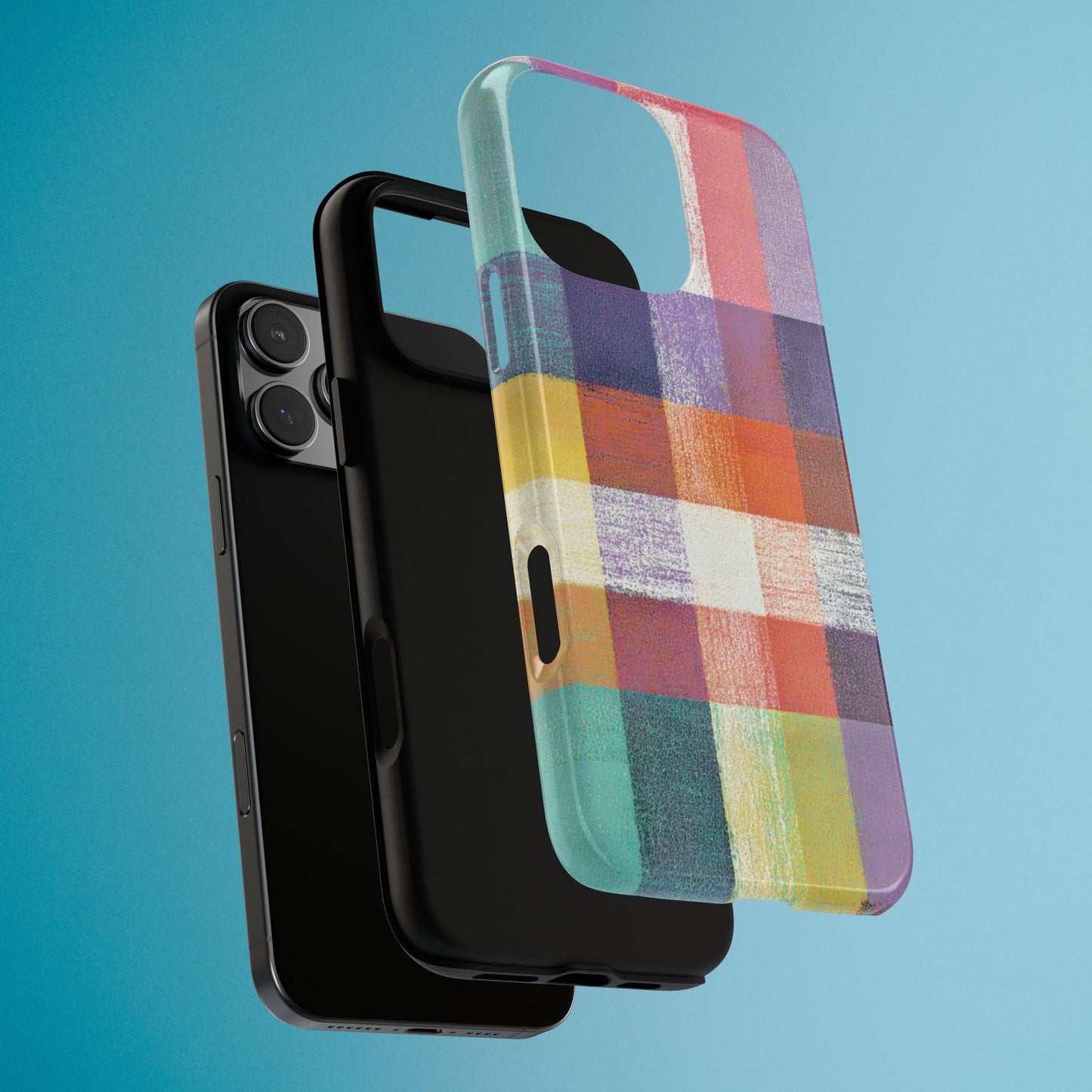Colorful Plaid Phone Case - iPhone, Galaxy and Pixel Models