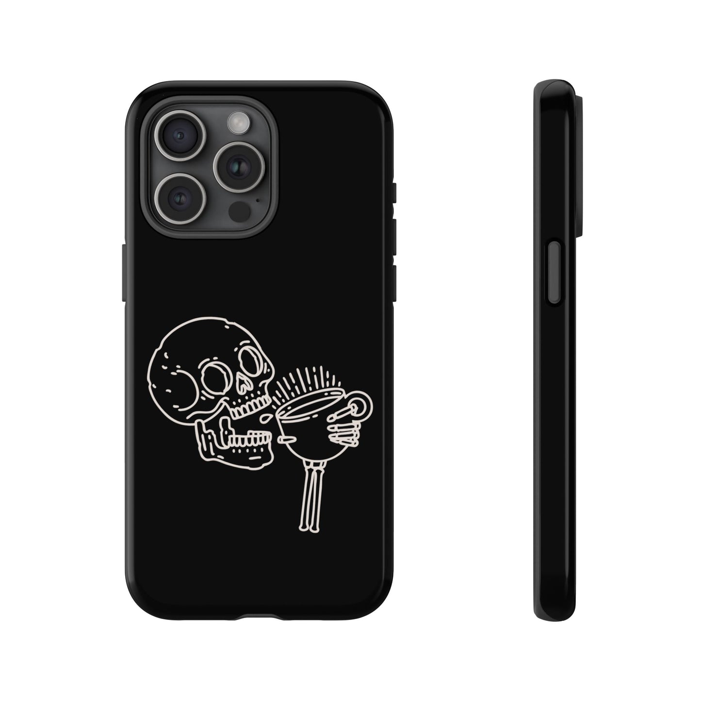 Skull Coffee Phone Case Gothic iPhone, Samsung,!Pixel