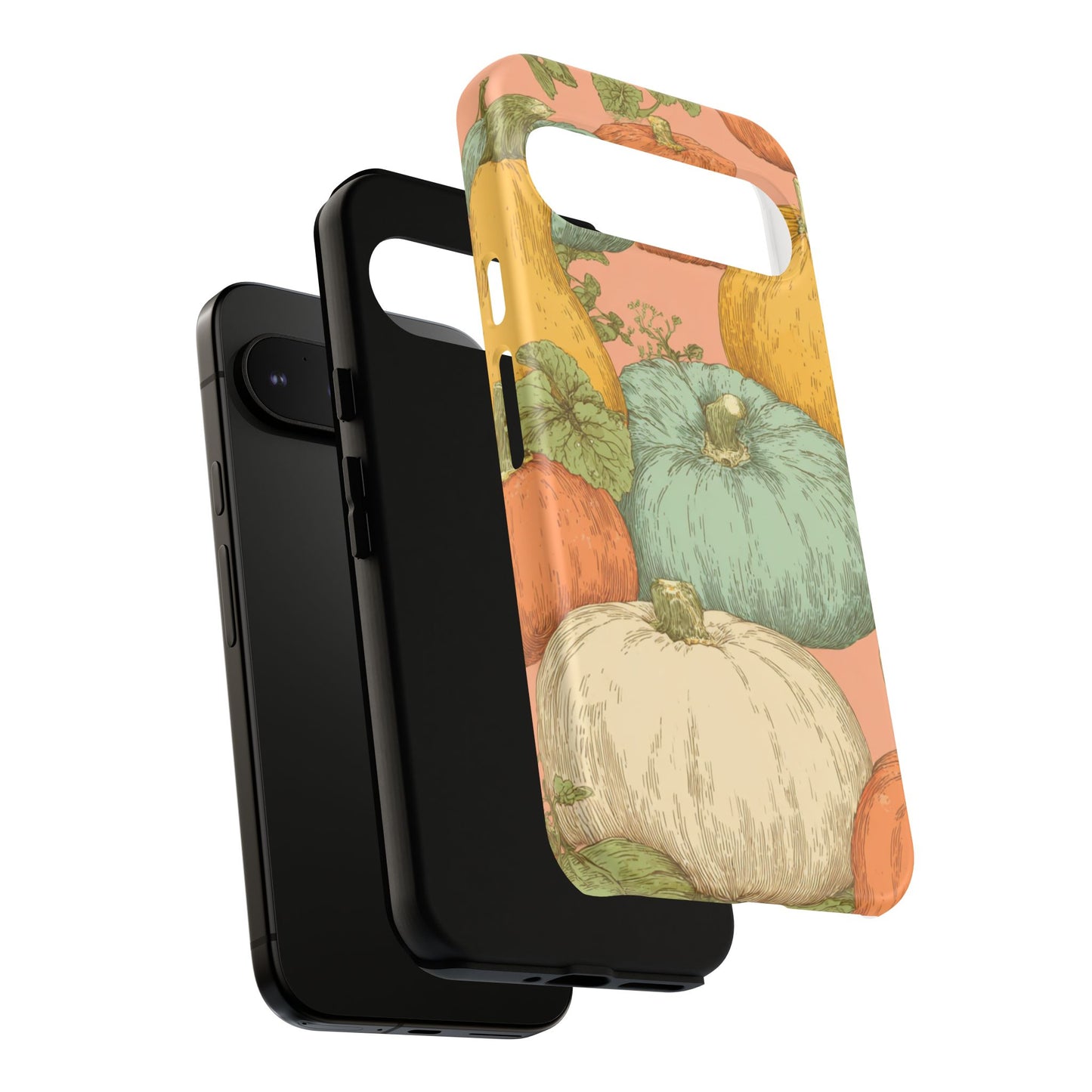 Pumpkin Patch Phone Case - Autumn Aesthetic iPhone Samsung Cover, Fall Halloween Pumpkin Design, Cozy Rustic Harvest Phone Accessory