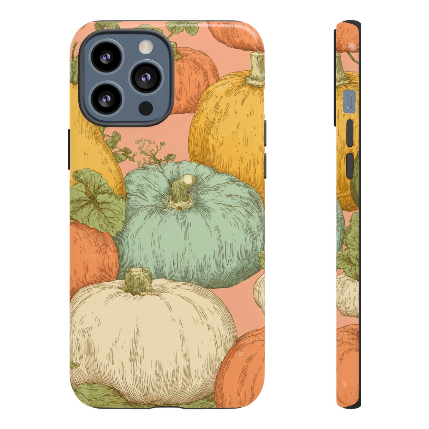 Pumpkin Patch Phone Case - Autumn Aesthetic iPhone Samsung Cover, Fall Halloween Pumpkin Design, Cozy Rustic Harvest Phone Accessory