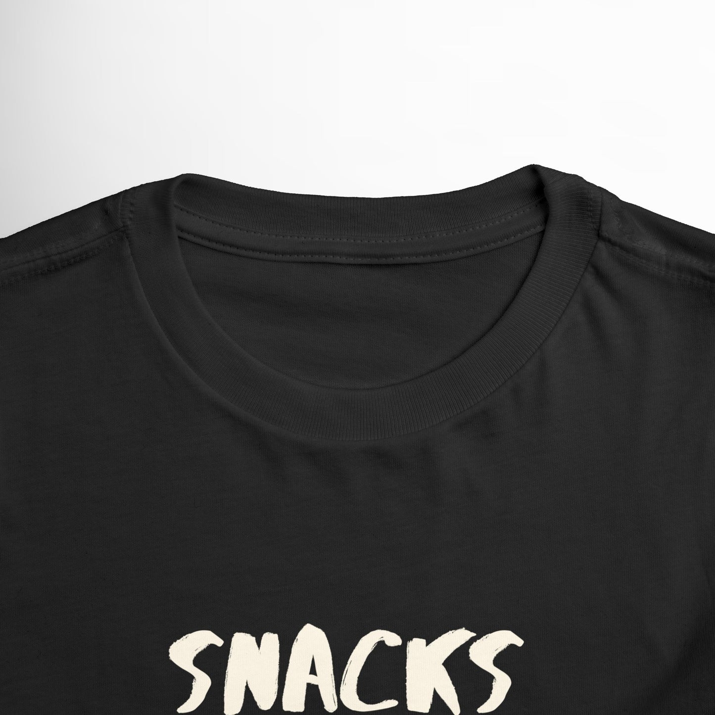 Snacks Toddler Shirt - Funny Green Checkmark Cotton Tee (2T-5T)