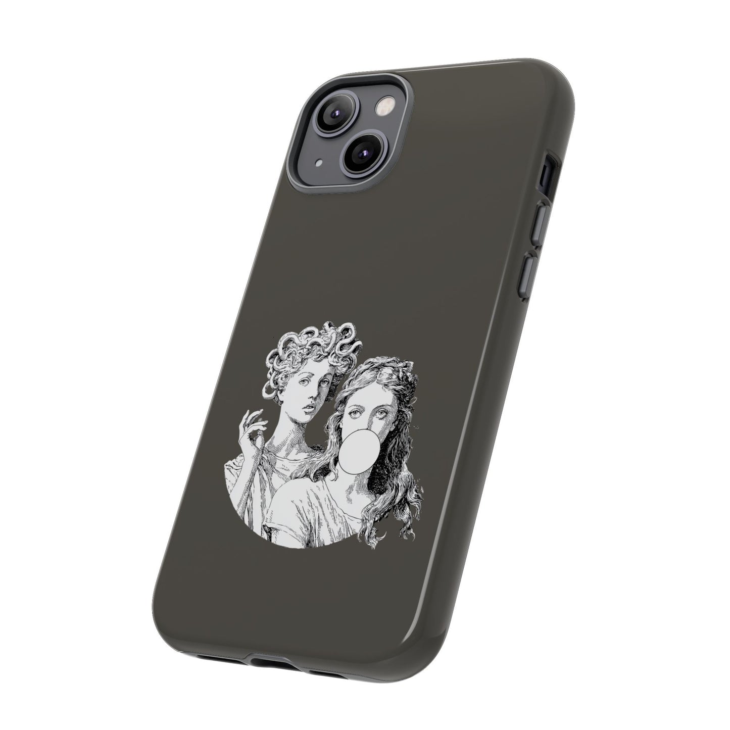 Athena and Medusa Phone Case, Greek Mythology Tough Cover, Gothic Art iPhone Samsung Pixel Case