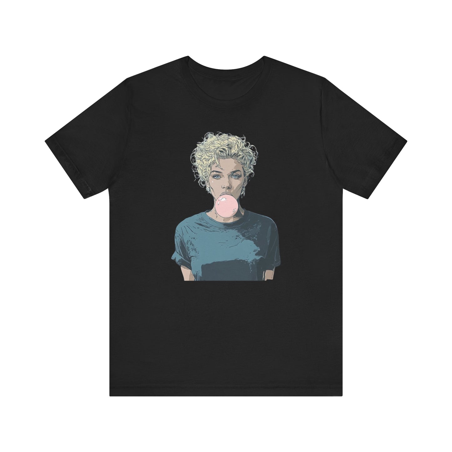 Monroe Inspired Bubblegum T-Shirt | Retro Hollywood Graphic Tee | Vintage Icon Streetwear Top | Pop Art Casual Shirt