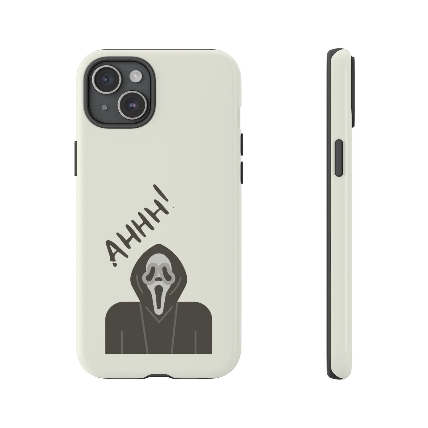 Ghostface Phone Case: Horror Movie Parody iPhone Samsung Pixel Cover