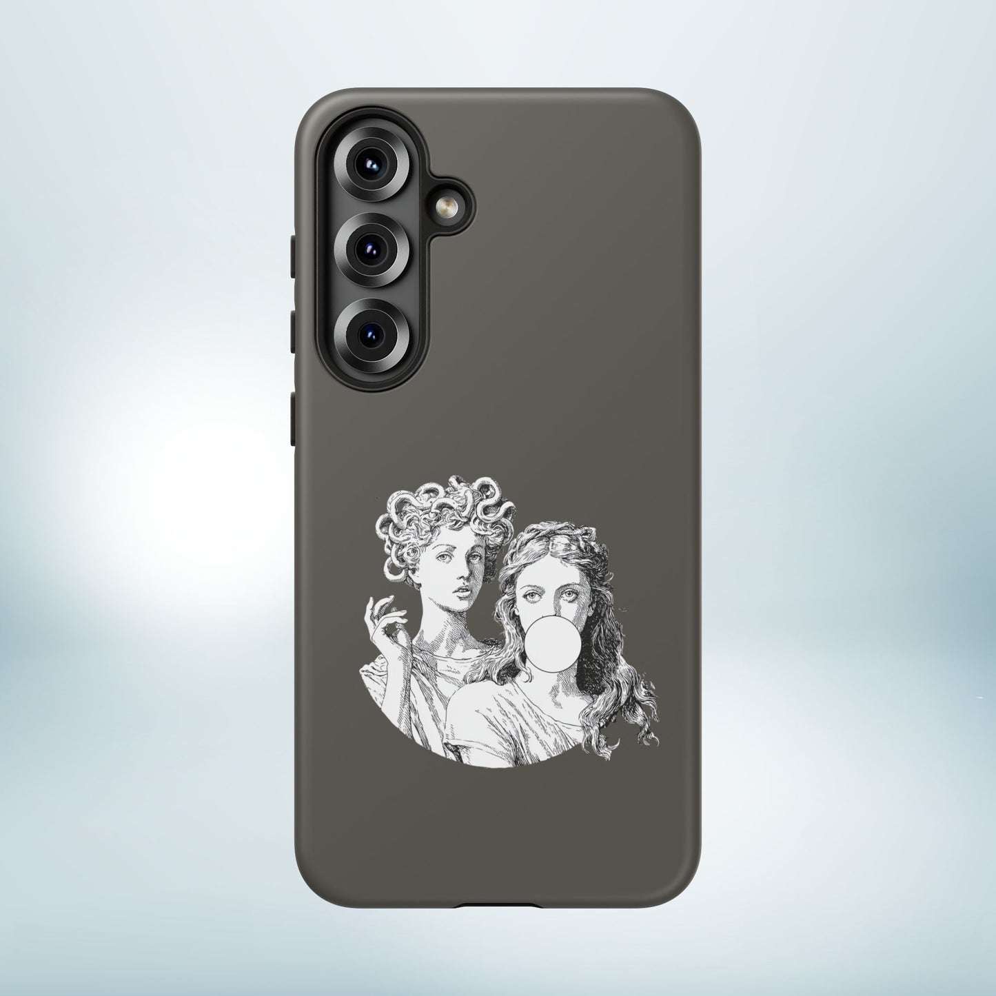 Athena and Medusa Phone Case, Greek Mythology Tough Cover, Gothic Art iPhone Samsung Pixel Case