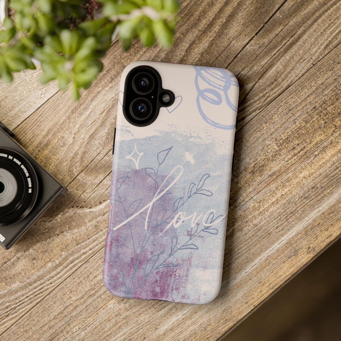 Love Pastel Abstract Phone Case: iPhone, Pixel, Galaxy