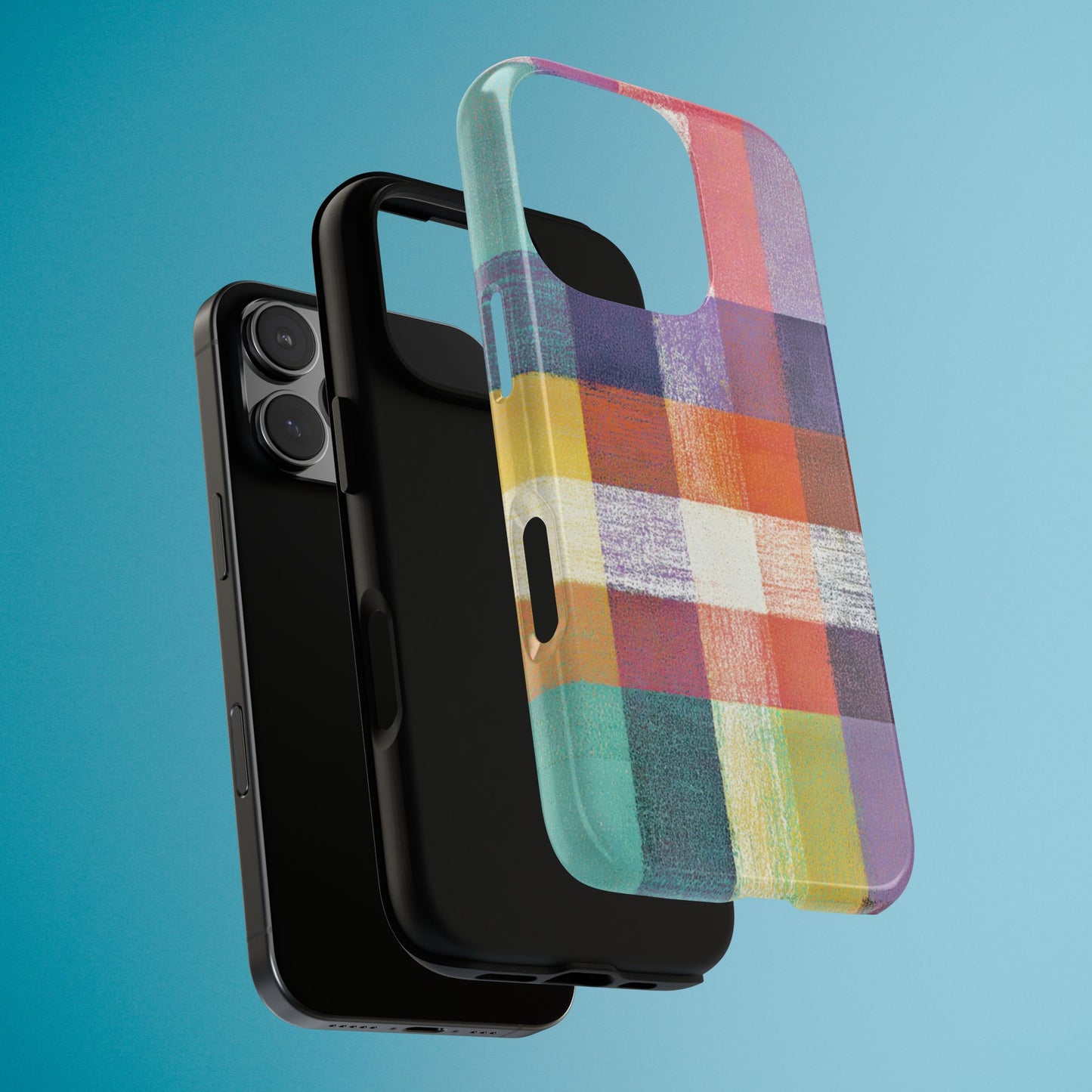 Colorful Plaid Phone Case - iPhone, Galaxy and Pixel Models