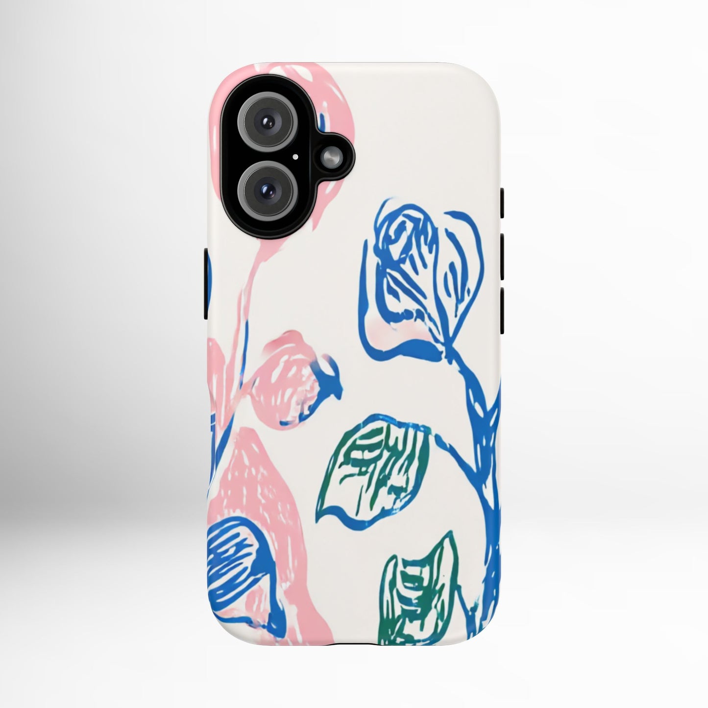 Floral Abstract Case - Artistic Phone Cover iPhone 14-17 Pro Air
