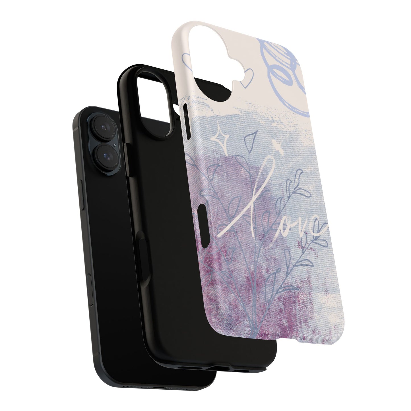 Love Pastel Abstract Phone Case: iPhone, Pixel, Galaxy