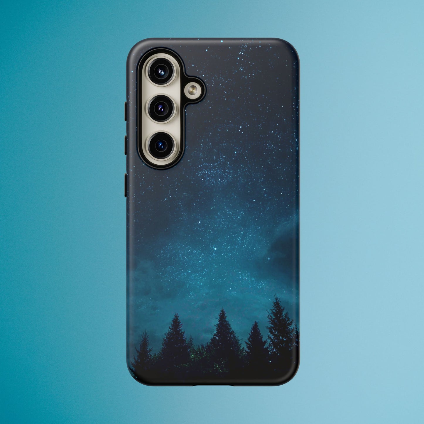 Dark Starry Night Phone Case - Winter Theme Phone Cover for iPhone, Pixel and Samsung Galaxy Models