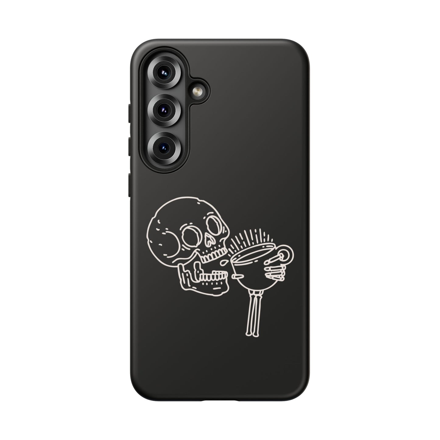 Skull Coffee Phone Case Gothic iPhone, Samsung,!Pixel