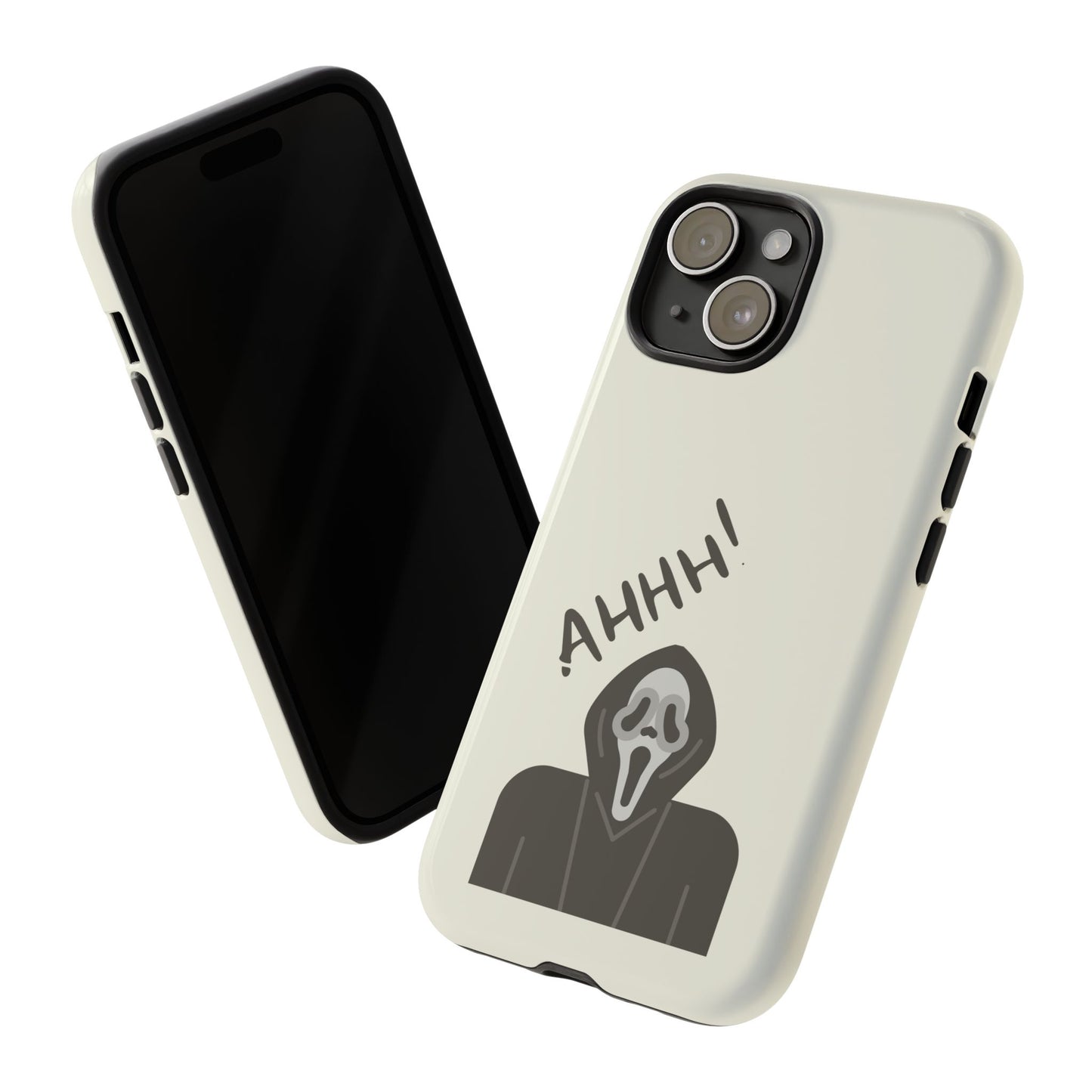Ghostface Phone Case: Horror Movie Parody iPhone Samsung Pixel Cover