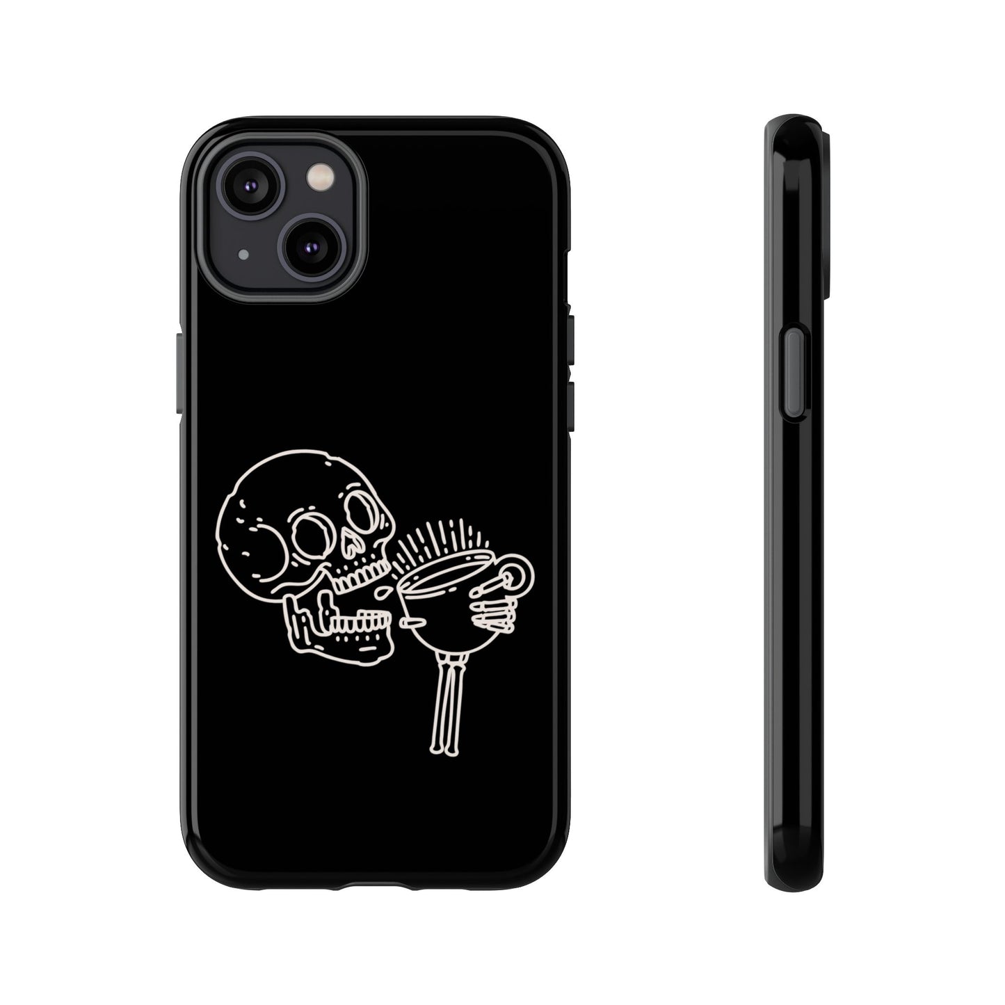 Skull Coffee Phone Case Gothic iPhone, Samsung,!Pixel