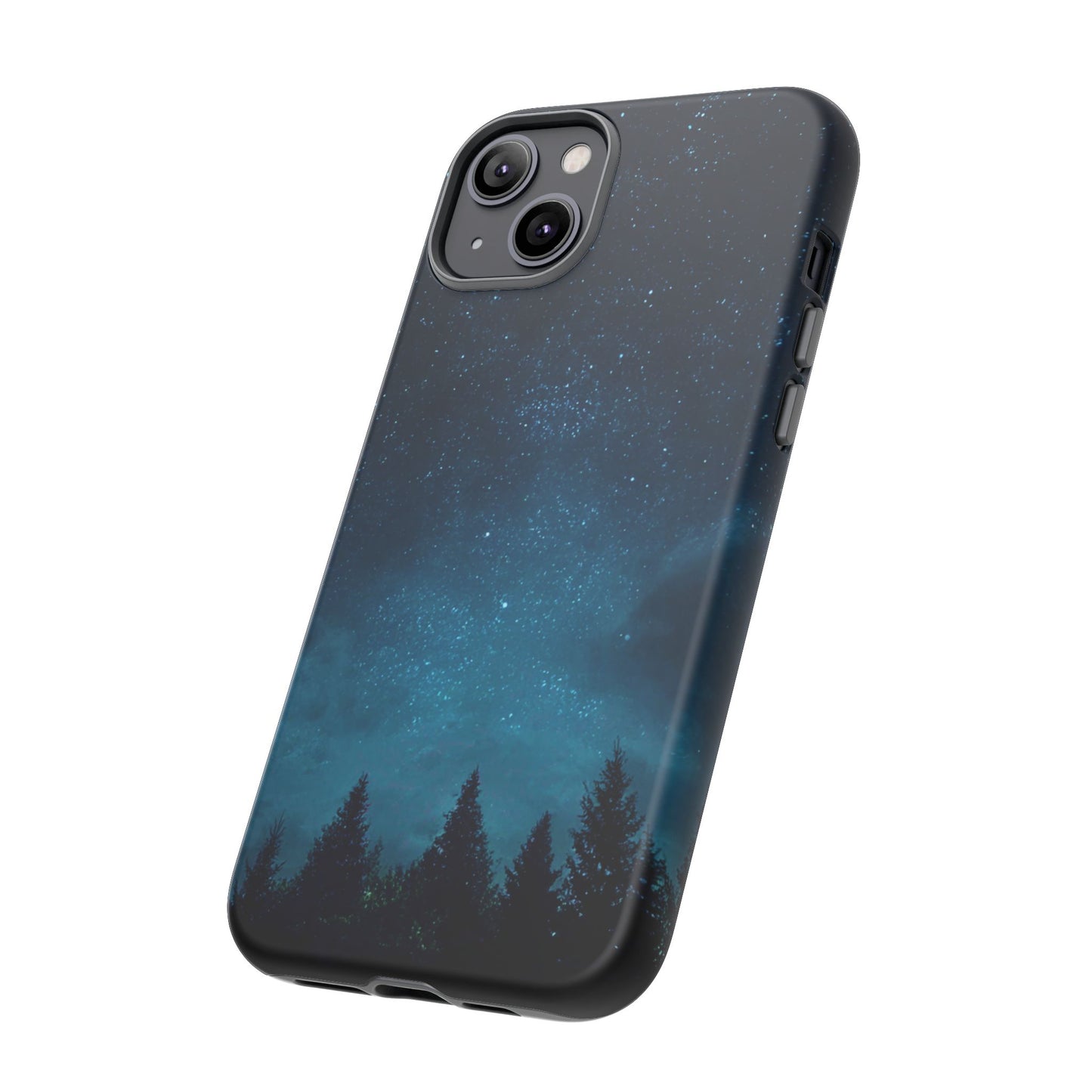 Dark Starry Night Phone Case - Winter Theme Phone Cover for iPhone, Pixel and Samsung Galaxy Models