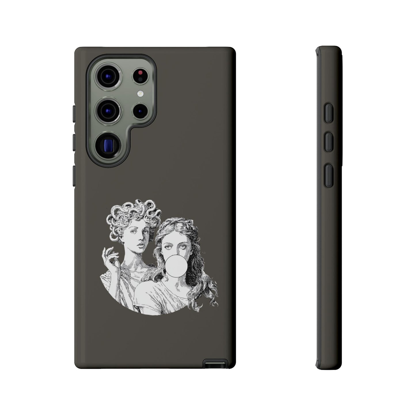 Athena and Medusa Phone Case, Greek Mythology Tough Cover, Gothic Art iPhone Samsung Pixel Case