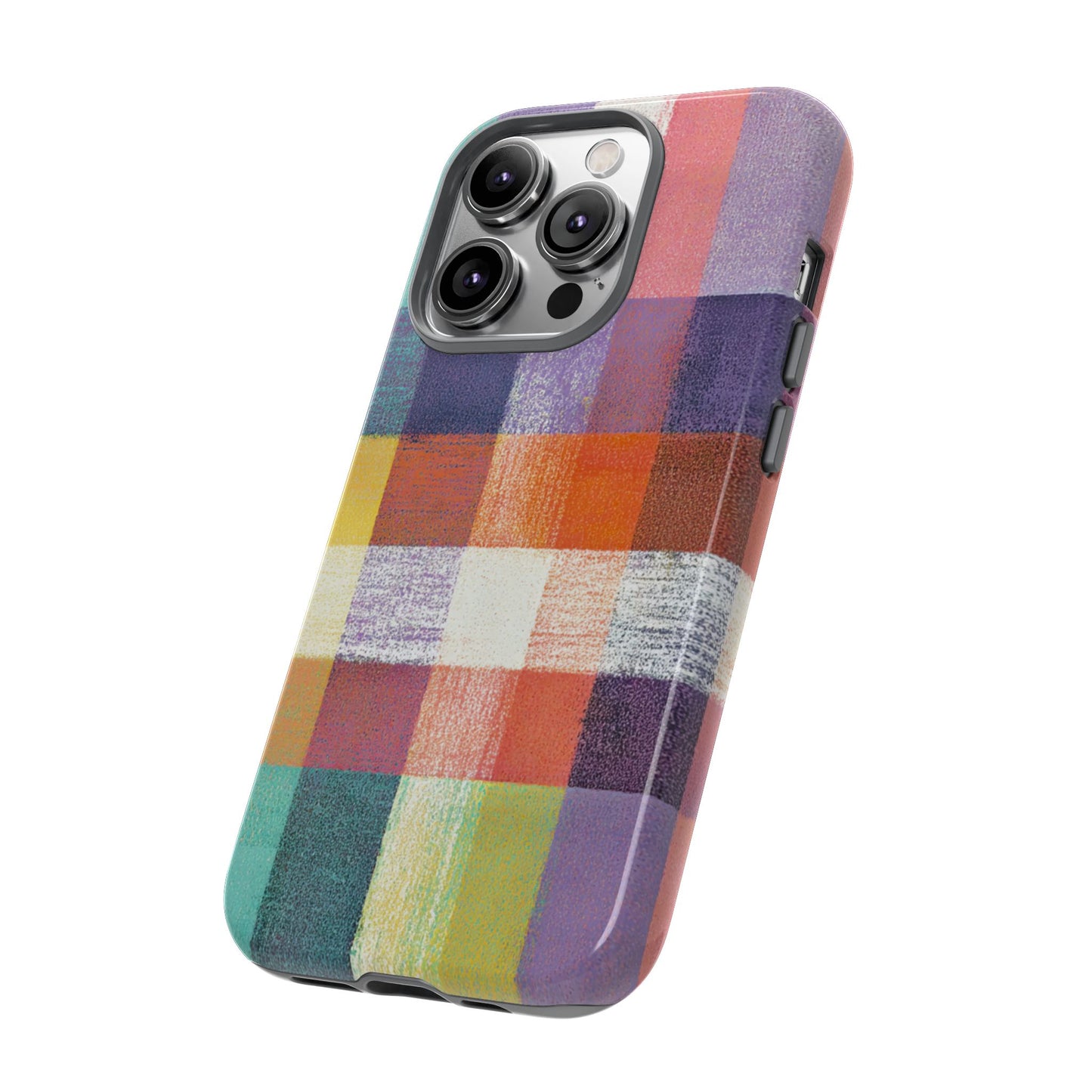 Colorful Plaid Phone Case - iPhone, Galaxy and Pixel Models