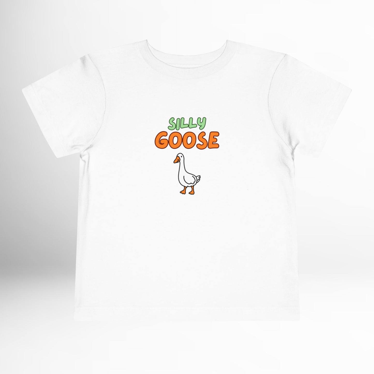 Silly Goose Toddler T-Shirt - Funny Animal Graphic Tee for Kids