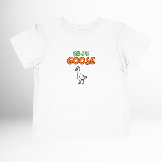 Silly Goose Toddler T-Shirt - Funny Animal Graphic Tee for Kids