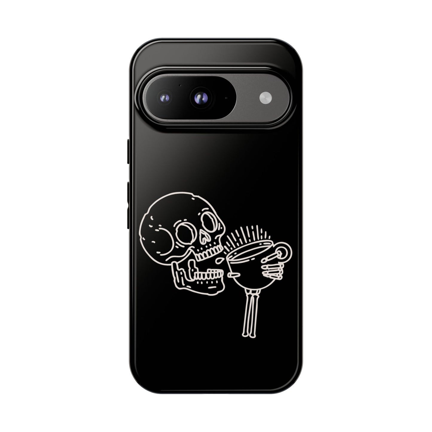 Skull Coffee Phone Case Gothic iPhone, Samsung,!Pixel