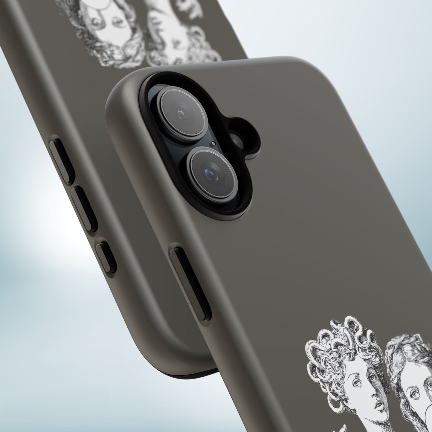 Athena and Medusa Phone Case, Greek Mythology Tough Cover, Gothic Art iPhone Samsung Pixel Case