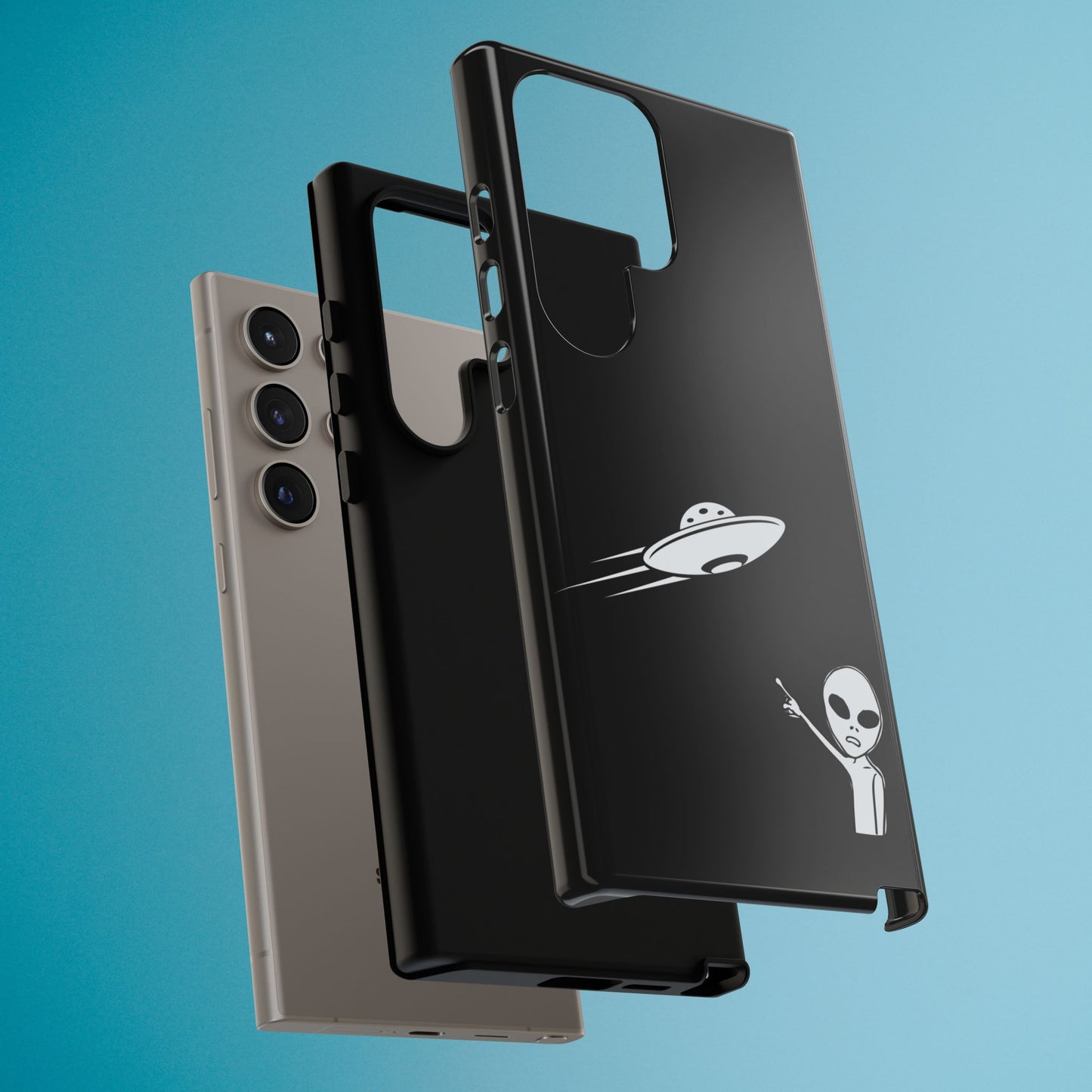 Alien UFO Phone Case, Supernatural Space Design, Sci Fi Aesthetic iPhone Samsung Pixel Cover