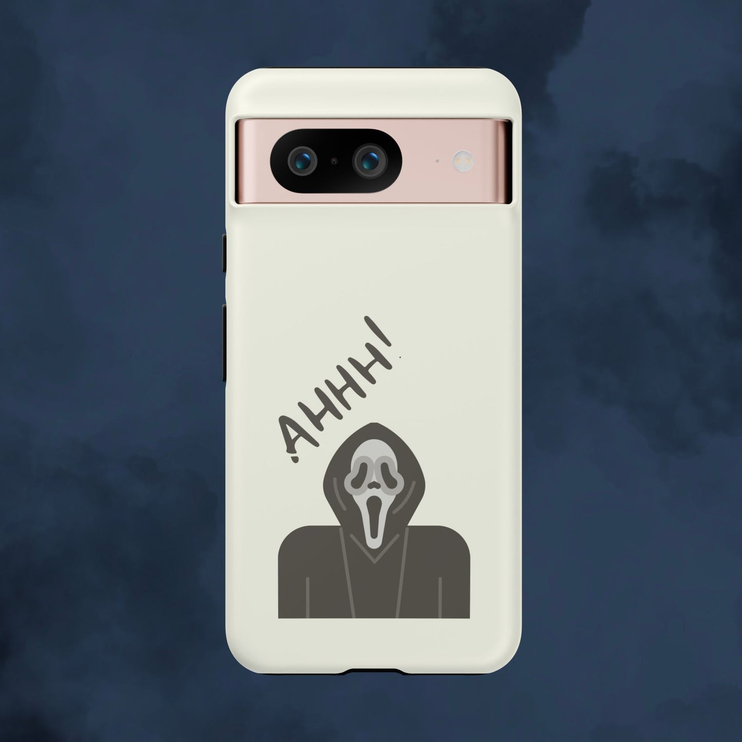 Ghostface Phone Case: Horror Movie Parody iPhone Samsung Pixel Cover
