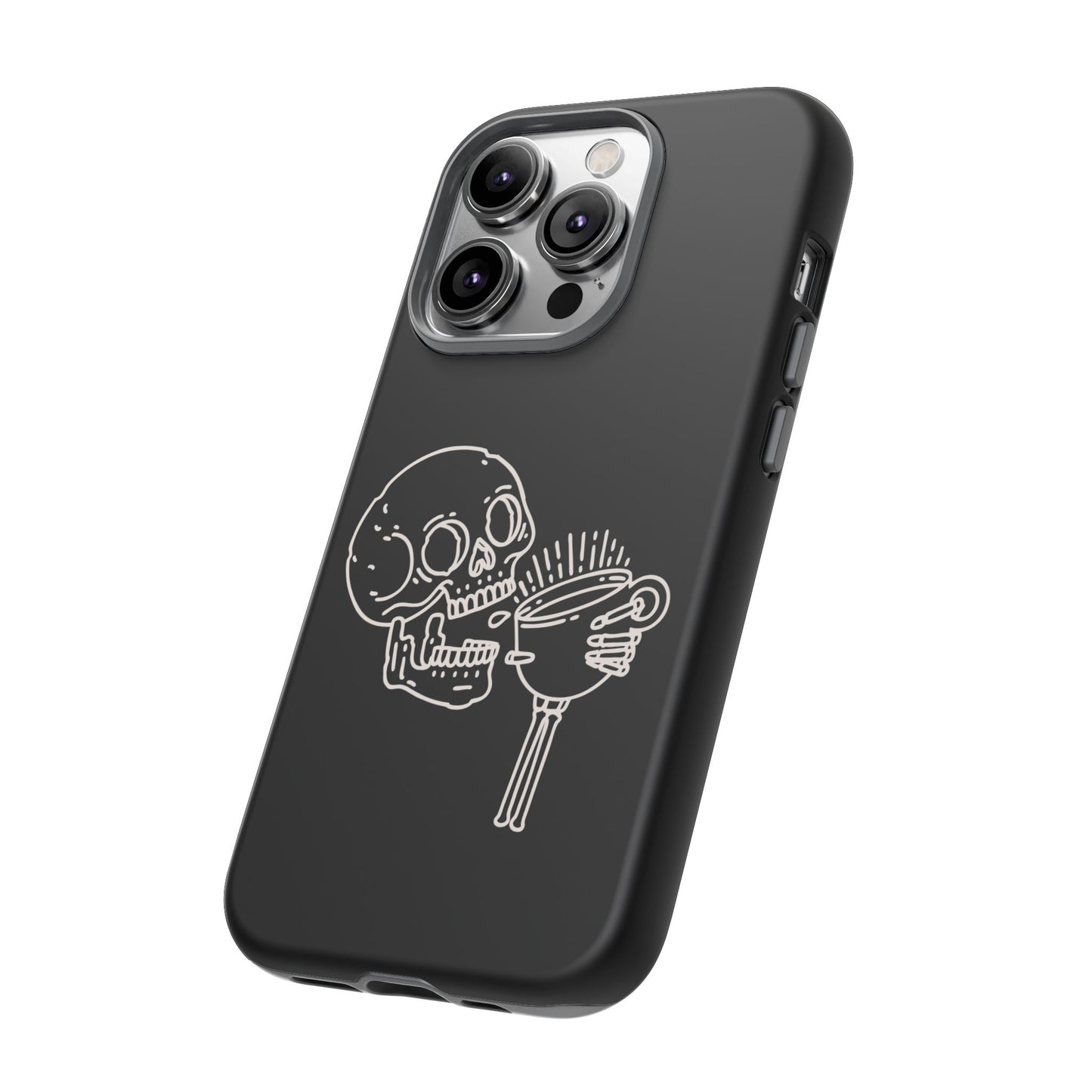 Skull Coffee Phone Case Gothic iPhone, Samsung,!Pixel