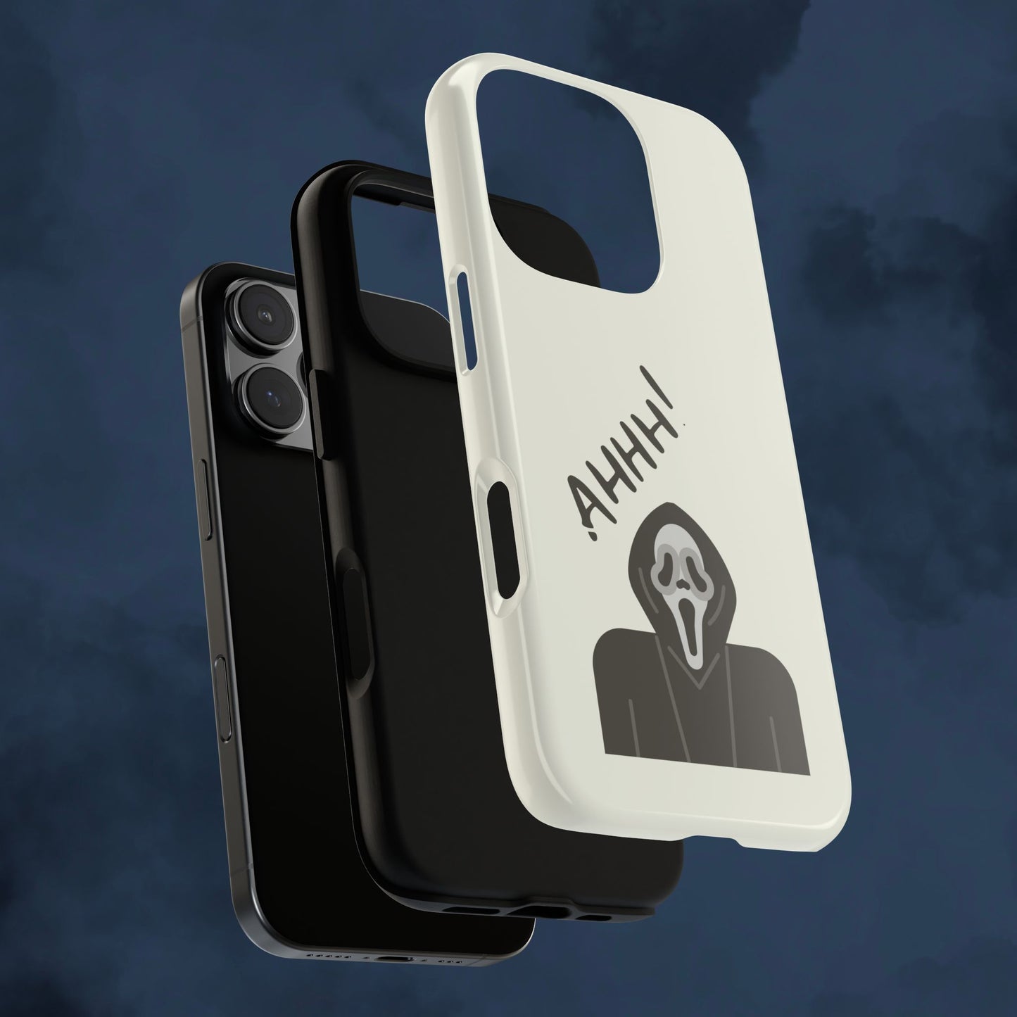 Ghostface Phone Case: Horror Movie Parody iPhone Samsung Pixel Cover