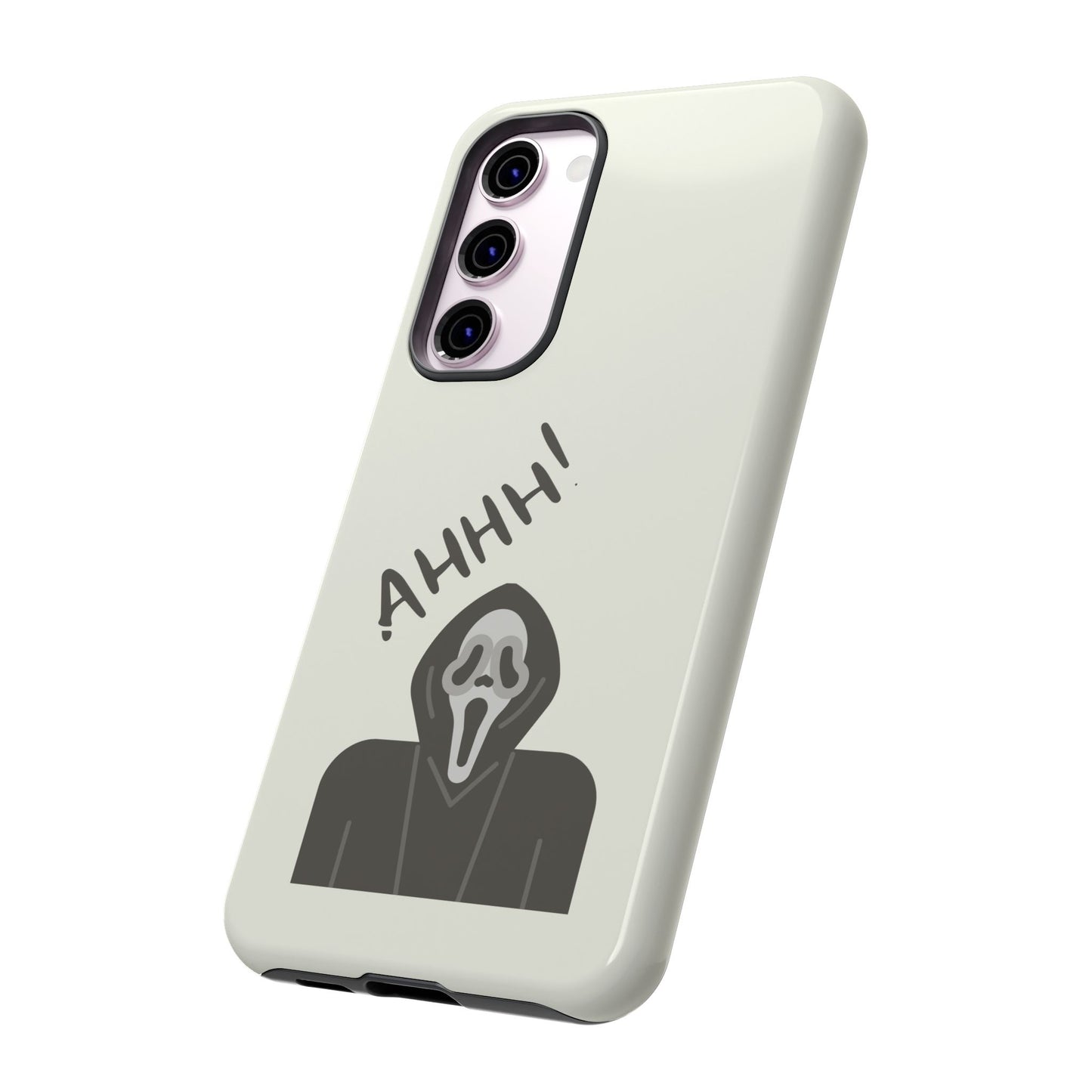 Ghostface Phone Case: Horror Movie Parody iPhone Samsung Pixel Cover