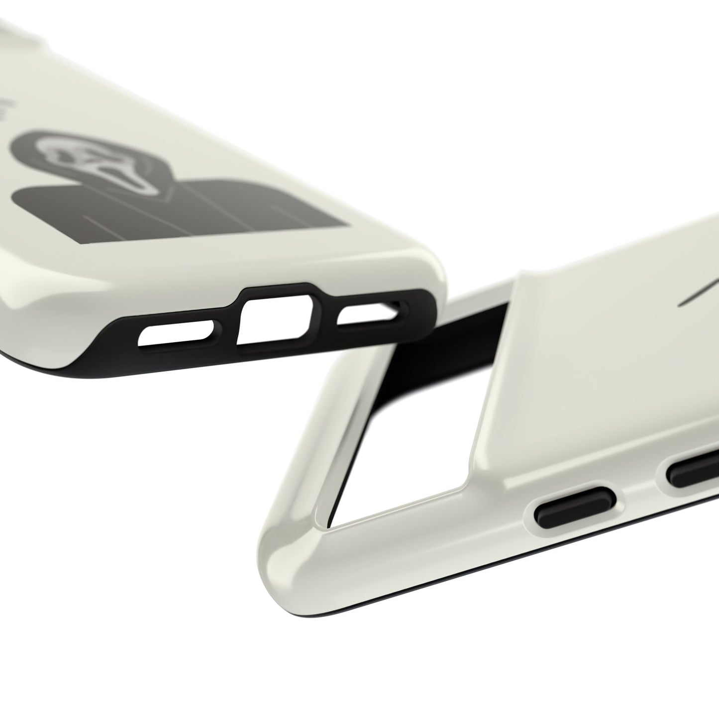 Ghostface Phone Case: Horror Movie Parody iPhone Samsung Pixel Cover