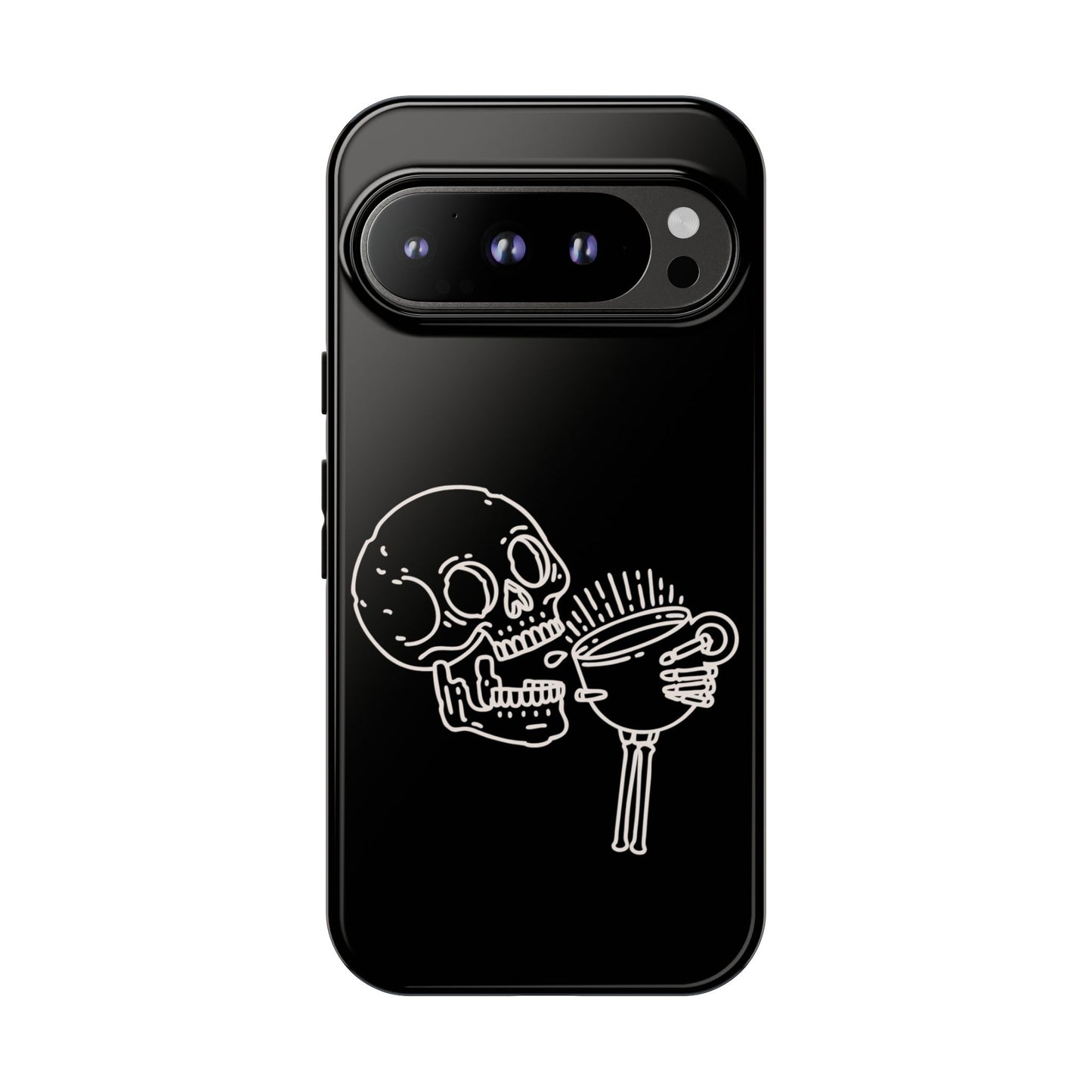 Skull Coffee Phone Case Gothic iPhone, Samsung,!Pixel