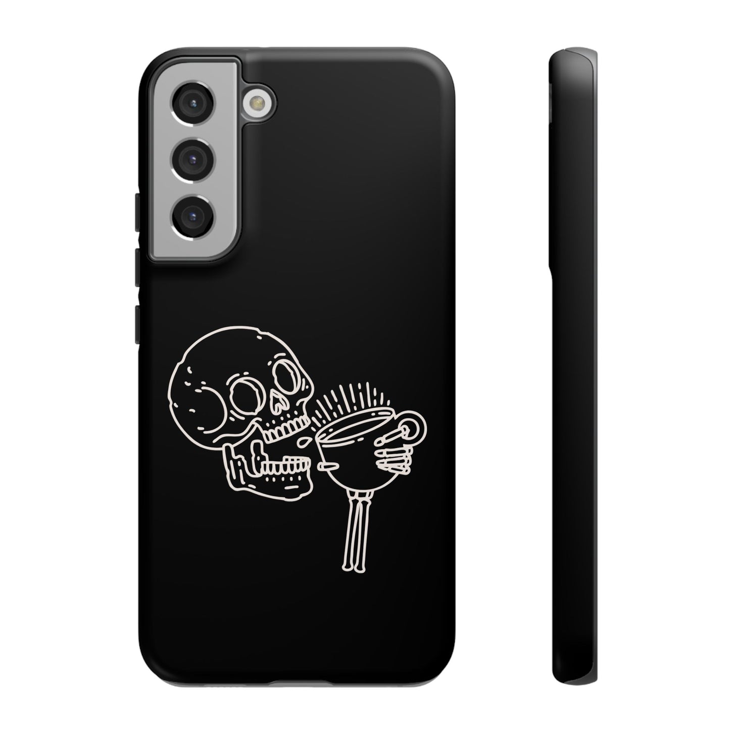 Skull Coffee Phone Case Gothic iPhone, Samsung,!Pixel