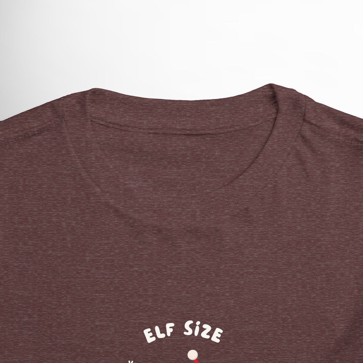 Elf Size Toddler T-Shirt - Christmas Holiday Kids Tee