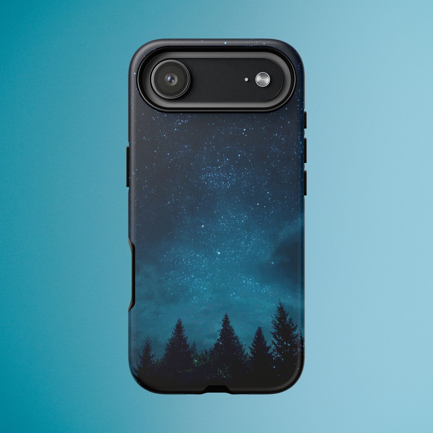 Dark Starry Night Phone Case - Winter Theme Phone Cover for iPhone, Pixel and Samsung Galaxy Models
