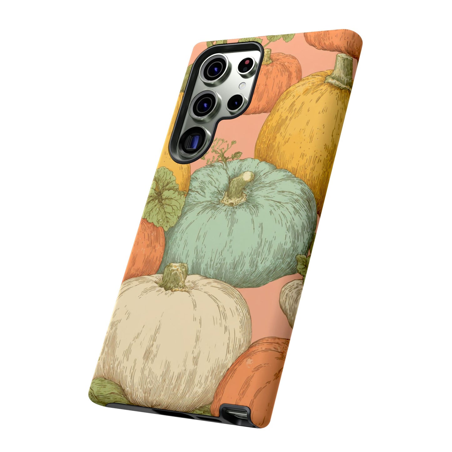 Pumpkin Patch Phone Case - Autumn Aesthetic iPhone Samsung Cover, Fall Halloween Pumpkin Design, Cozy Rustic Harvest Phone Accessory