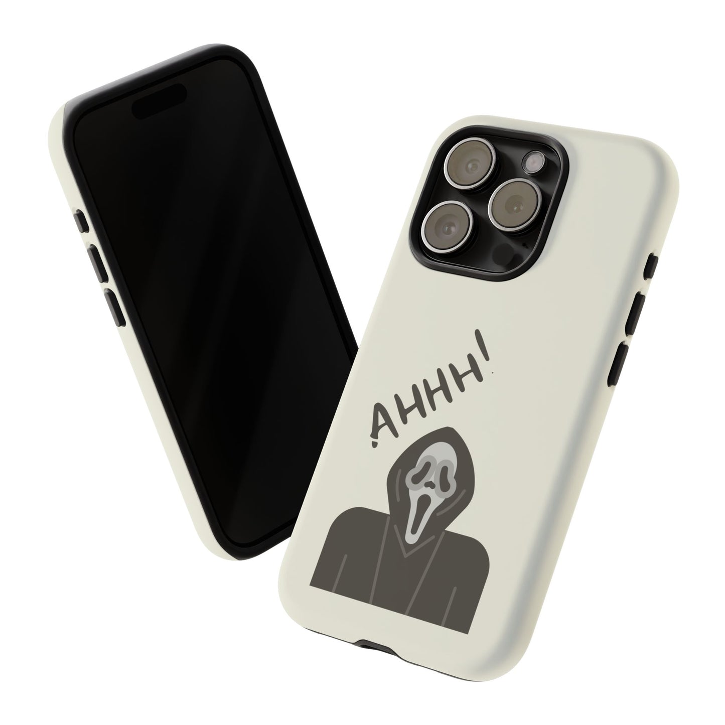 Ghostface Phone Case: Horror Movie Parody iPhone Samsung Pixel Cover