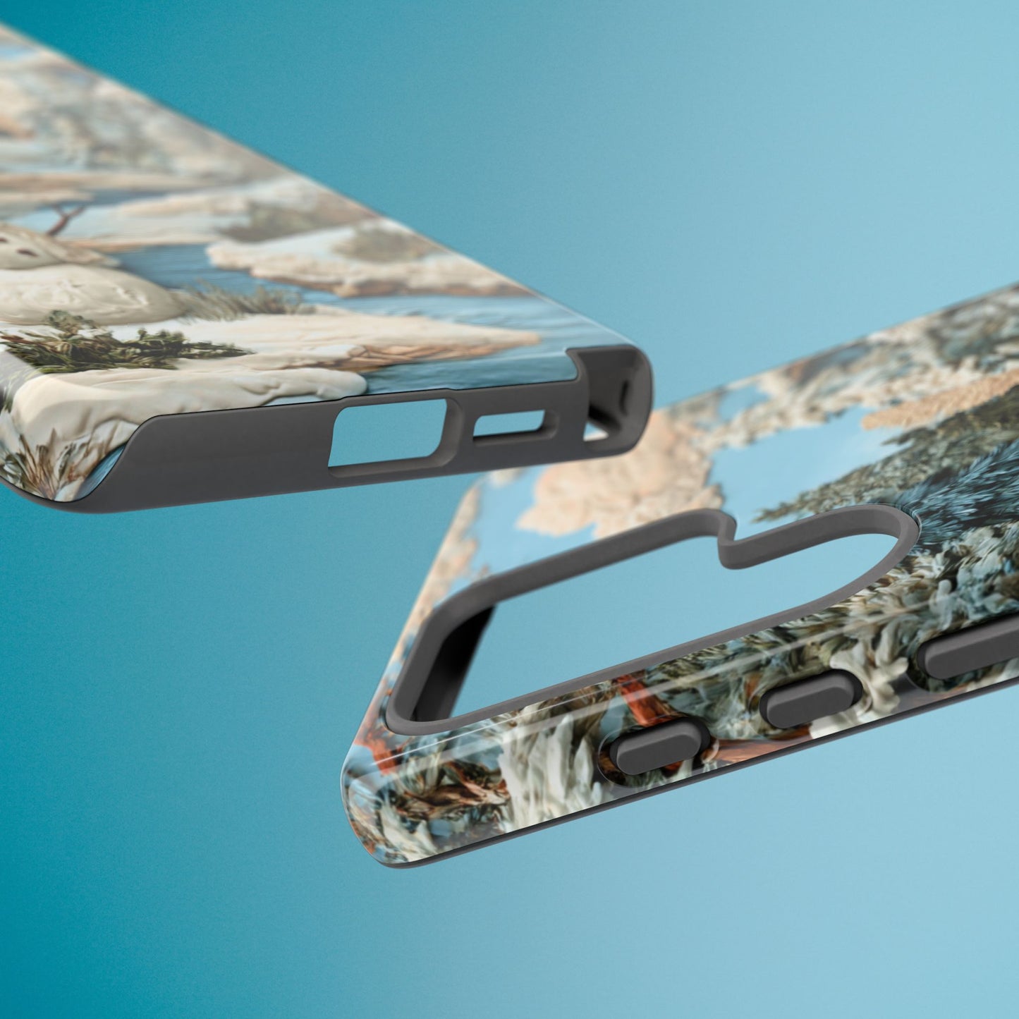 Snowman Winter Scene Phone Case Christmas Holiday Cover for iPhone Samsung Pixel