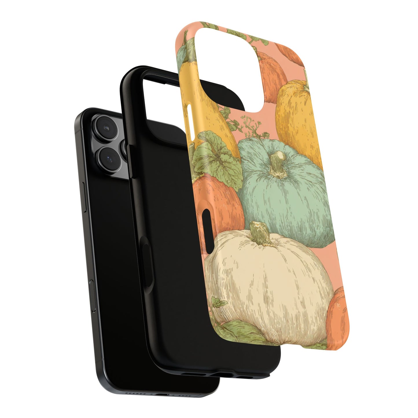 Pumpkin Patch Phone Case - Autumn Aesthetic iPhone Samsung Cover, Fall Halloween Pumpkin Design, Cozy Rustic Harvest Phone Accessory