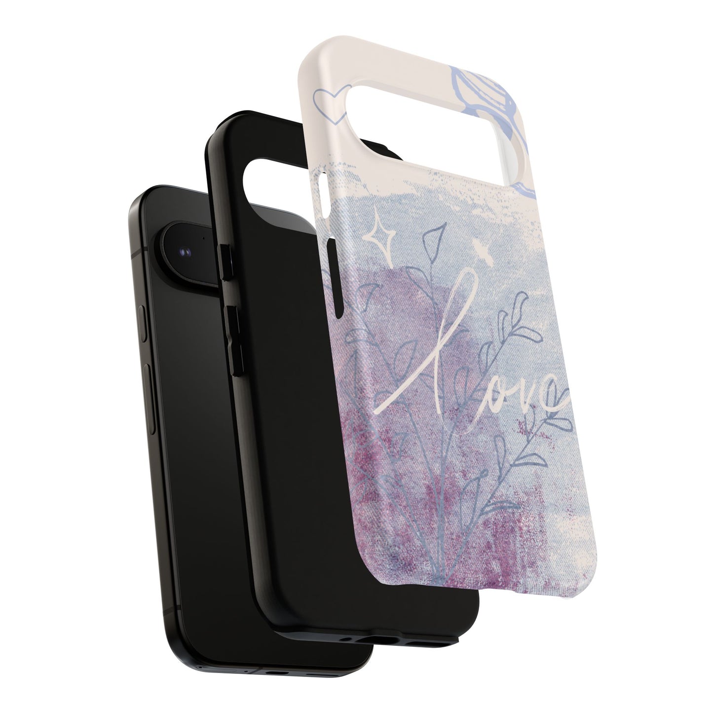 Love Pastel Abstract Phone Case: iPhone, Pixel, Galaxy