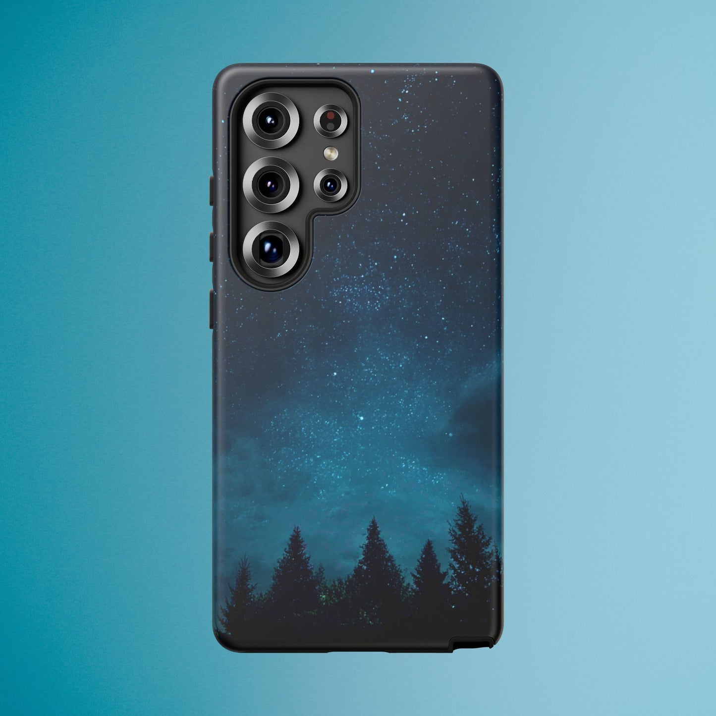 Dark Starry Night Phone Case - Winter Theme Phone Cover for iPhone, Pixel and Samsung Galaxy Models