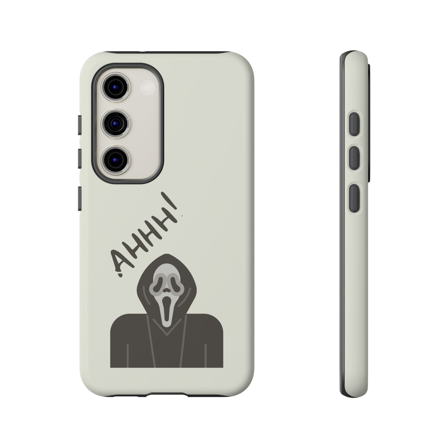 Ghostface Phone Case: Horror Movie Parody iPhone Samsung Pixel Cover